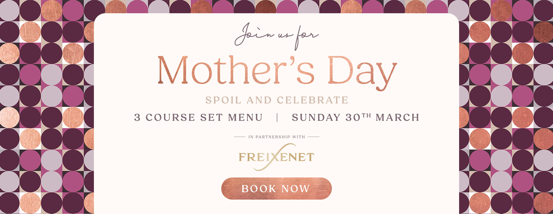 Mother’s Day menu/meal in Bath